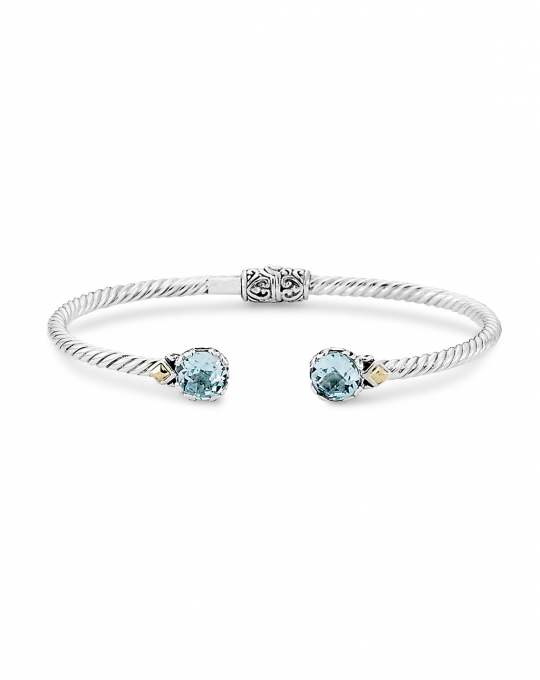 Samuel B. Blue Topaz Bangle Bracelet | Nazariandiamonds