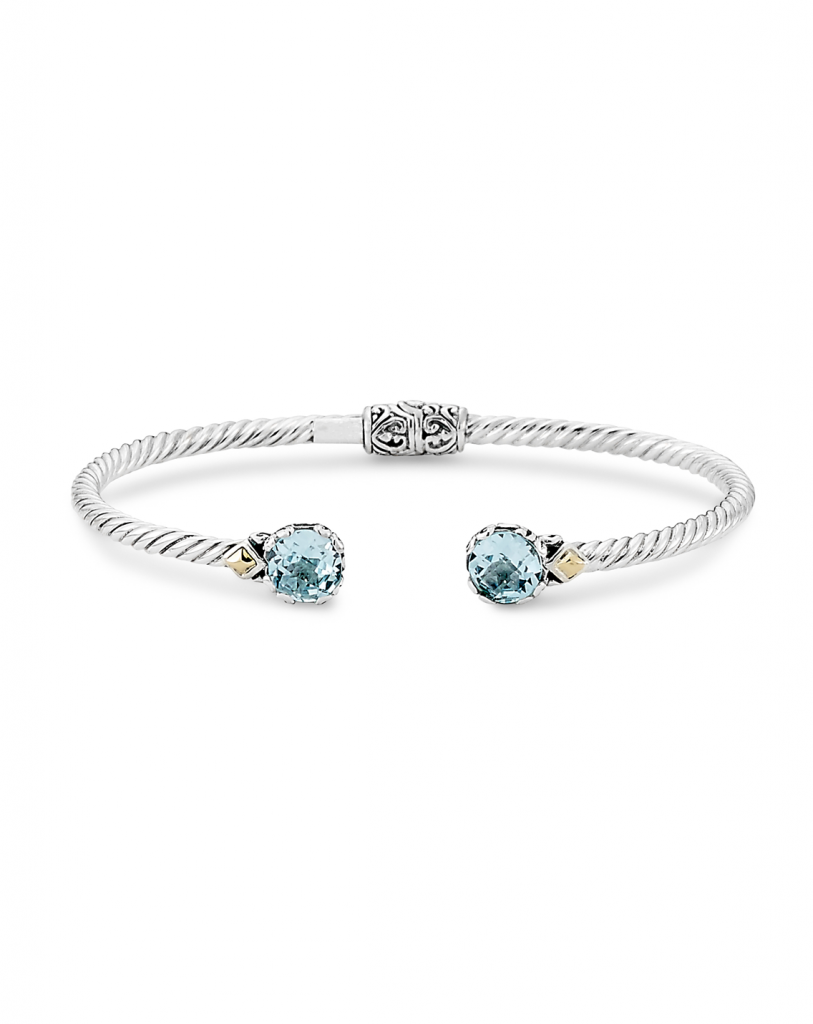 Samuel B. Blue Topaz Bangle Bracelet | Nazariandiamonds