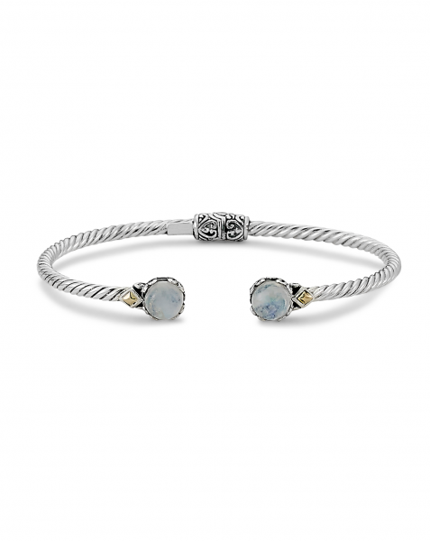 Samuel B. Rainbow Moonstone Bangle Bracelet | nazariandiamonds